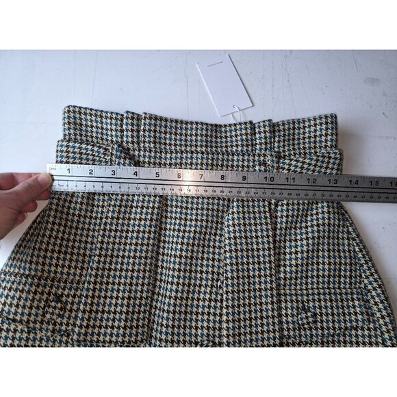 NWT Lovers + Friends Houndstooth High-Waist Mateo Mini Skirt S Academia Preppy - Picture 5 of 7